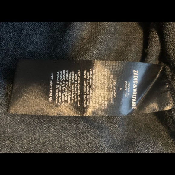 Zadig and Voltaire long sweater dress wool and cashmere - Picture 7 of 7